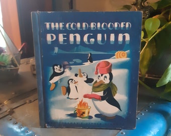 1944 The Cold Blooded Penguin Walt Disney Little Library 1st Edition 1st Printing Book/ Vintage Kids Disney Book