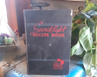 Searchlight Recipe Cookbook 21st Edition 1947 The Household Magazine/Vintage Hardcover Tabbed Cookbook