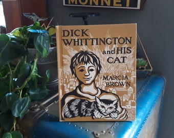 Dick Whittington and His Cat by Marcia Brown/ Vintage Hardcover Children's Book/ Charles Scribner Sons New York 1950