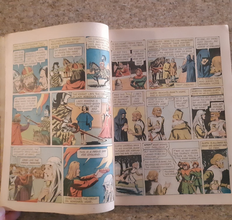 Classics Illustrated Ivanhoe Comic Story by Sir Walter Scott/ Vintage