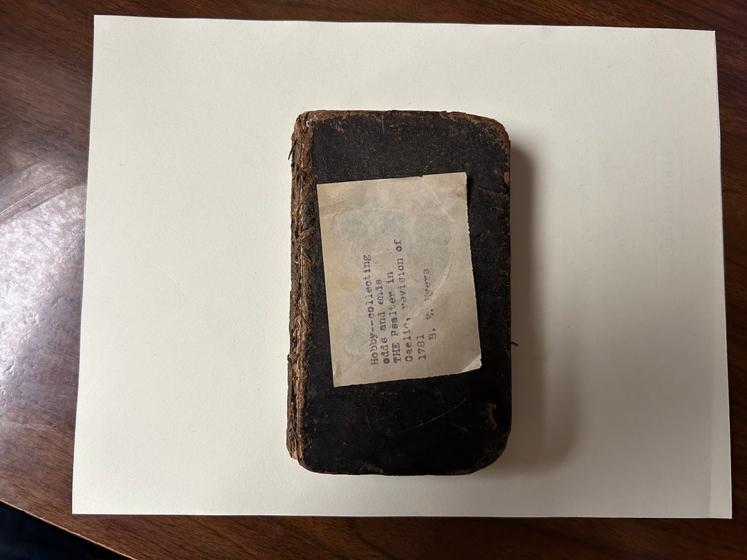 1781 Scots Gaelic Psalter Printed in Glasgow in 1819 Etsy