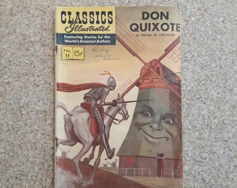 Classics Illustrated Comic Don Quixote No 11 by Miguel De Cervantes Illustrations by Zansky