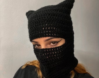 Cagoule chat au crochet