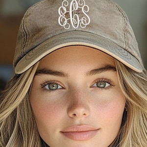 Personalisierte Dad Cap mit Ihrem Text Monogramm & Stickerei Logo - Perfekt für Bachelorette oder Small Business Merch