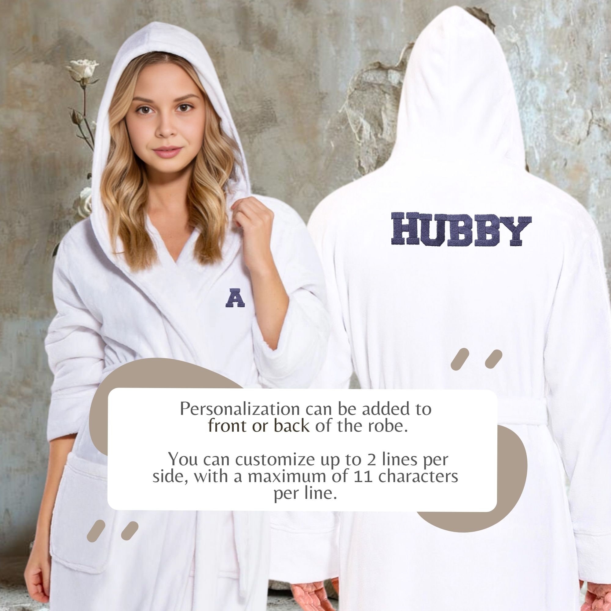 His & Hers Robes for Couple - Luxurious Personalized Monogrammed Set ...