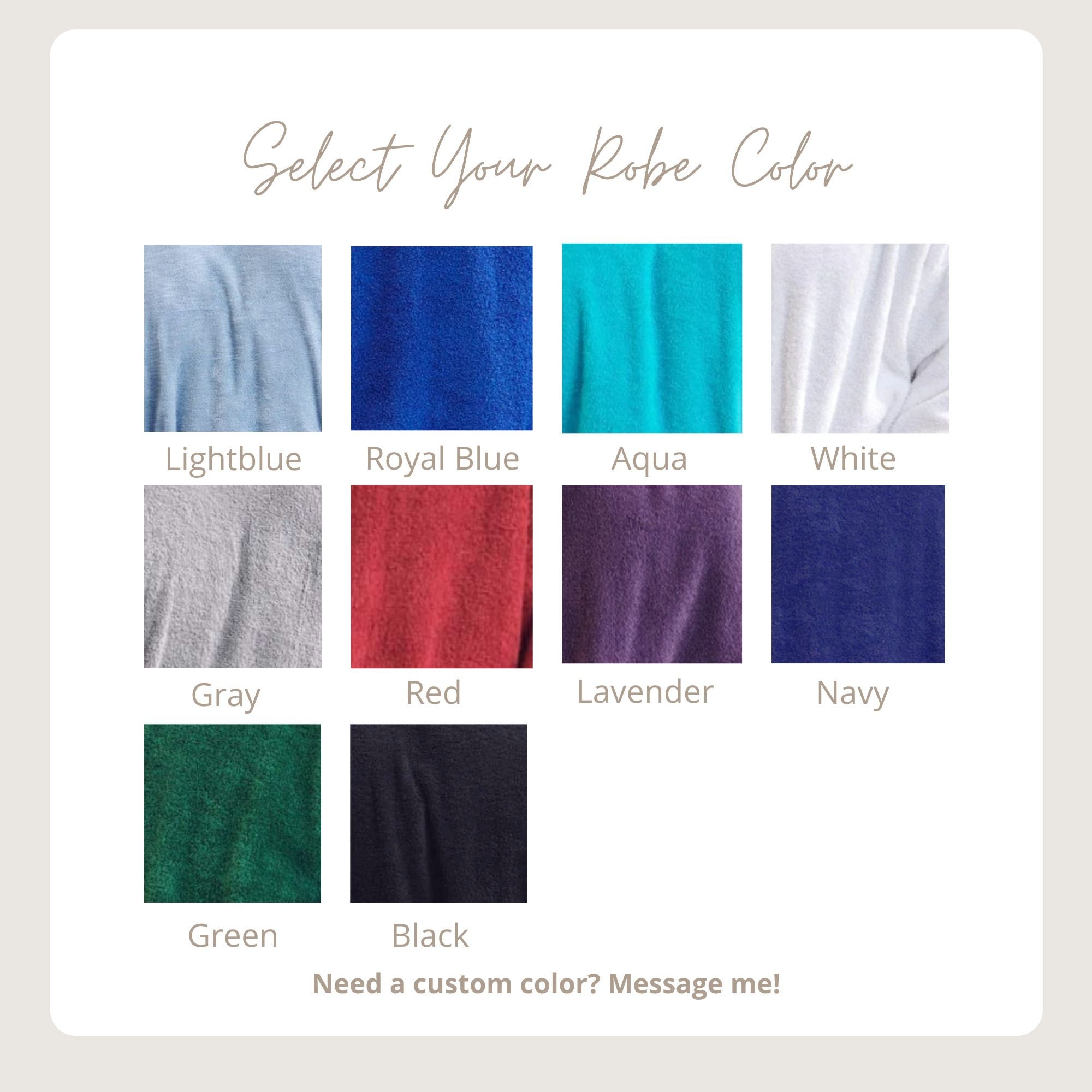 Customizable Men Robe Terrycloth Embroidery Bathrobe Etsy