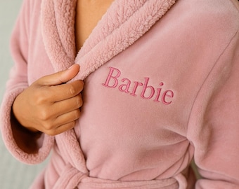 Personalisierte Plüsch-Robe: Gestickte Spa-Robe, Jubiläumsgeschenk