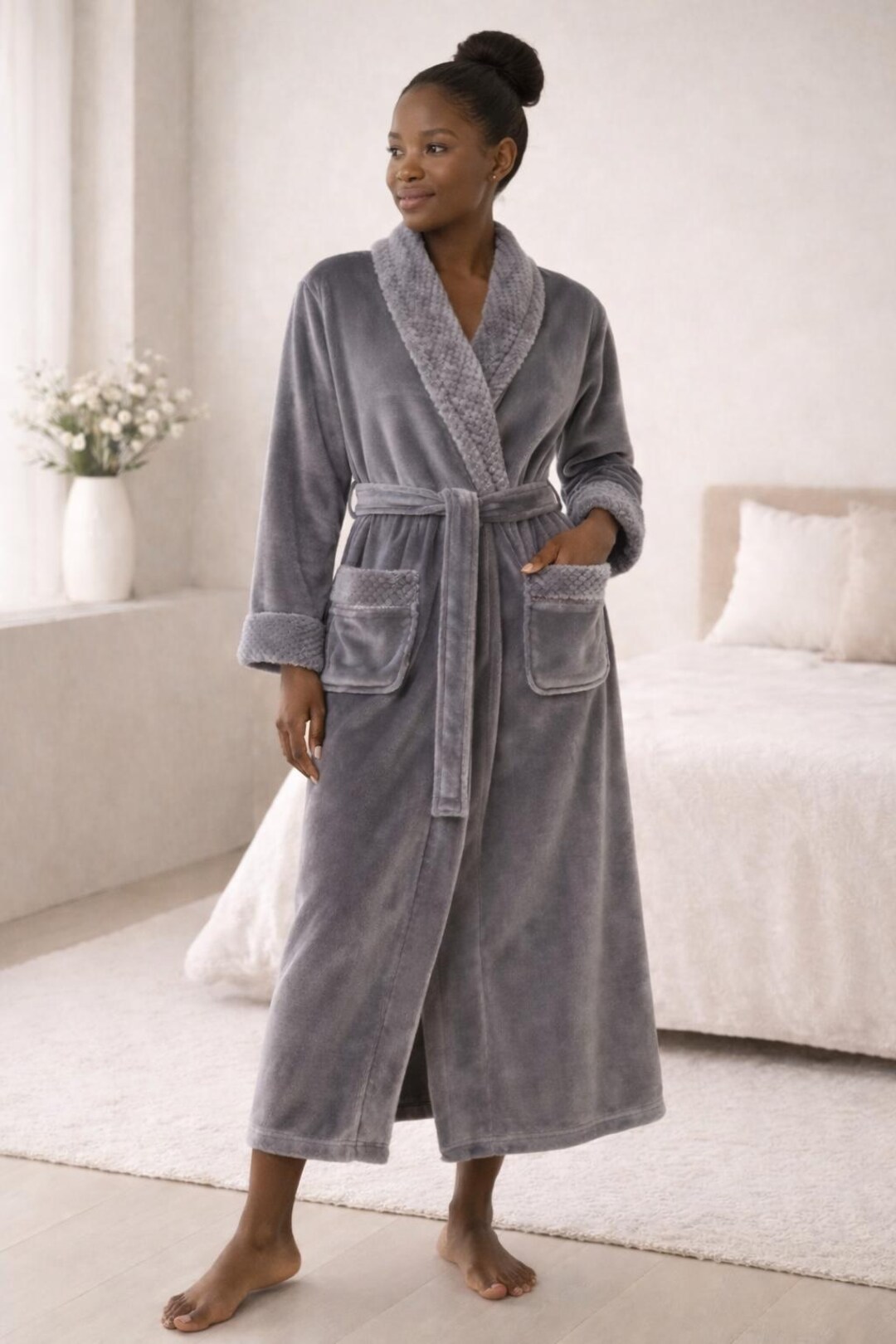 Luxury Plush Fleece Robe – Extra Thick Personalized Spa Bathrobe - Etsy