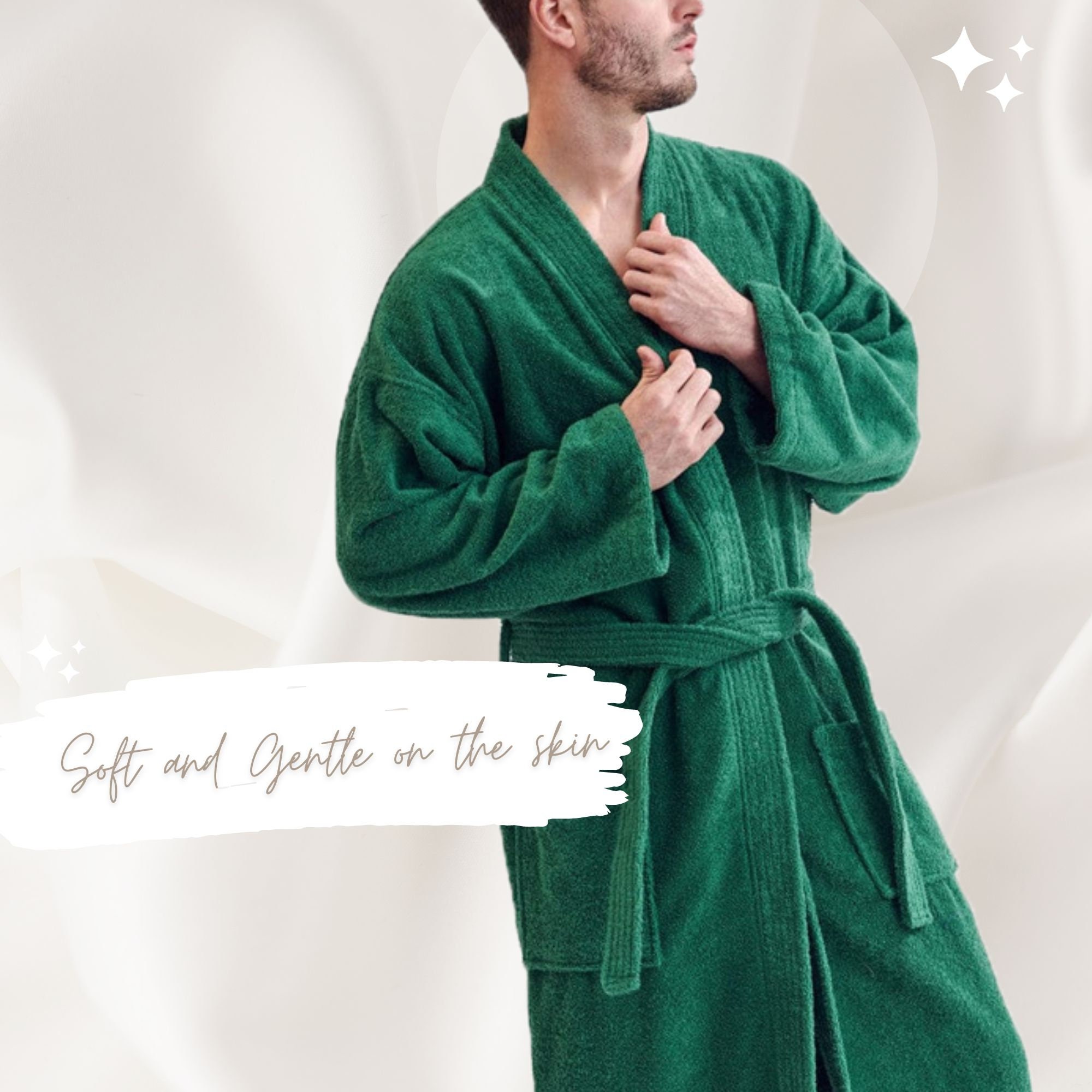 Customizable Men Robe Terrycloth Embroidery Bathrobe Etsy