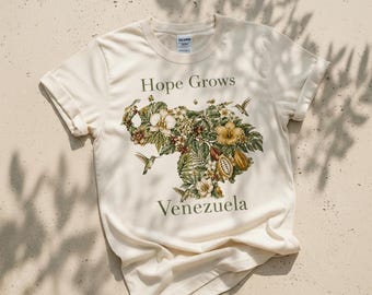 Relief Fundraiser, Venezuela Support Shirt, Hope Recovery Collection, Stand With VZLA Tee