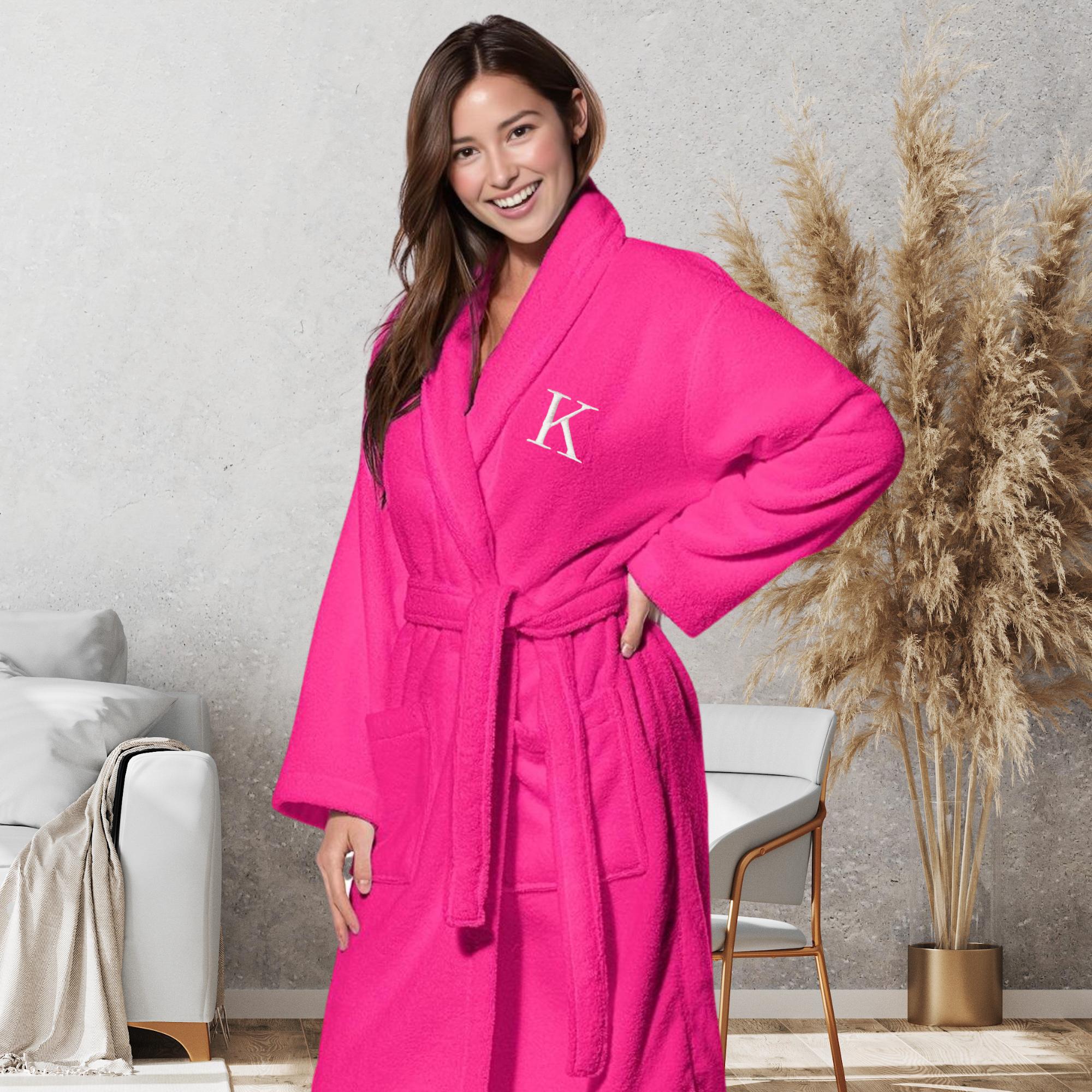 Hot pink robe silk online