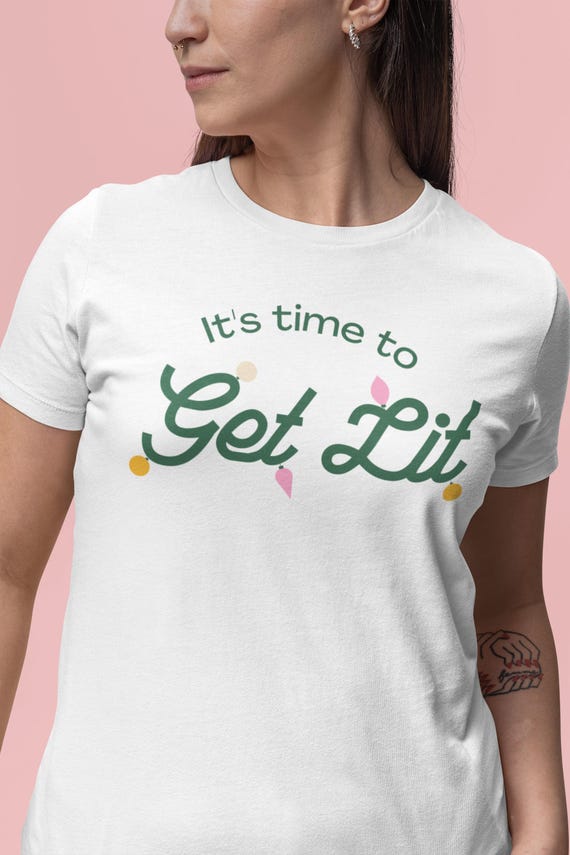 Christmas Lights Get Lit Funny Tee Hoodie Ugly Christmas Shirt