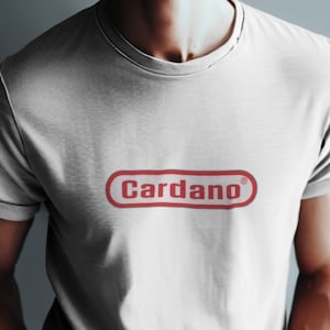 Cardano T-Shirt - Classic Parody Style Look Ada Tee - Nostalgic Feel Cryptocurrency Clothing - Cool video game Pun Design Crypto Fan Apparel