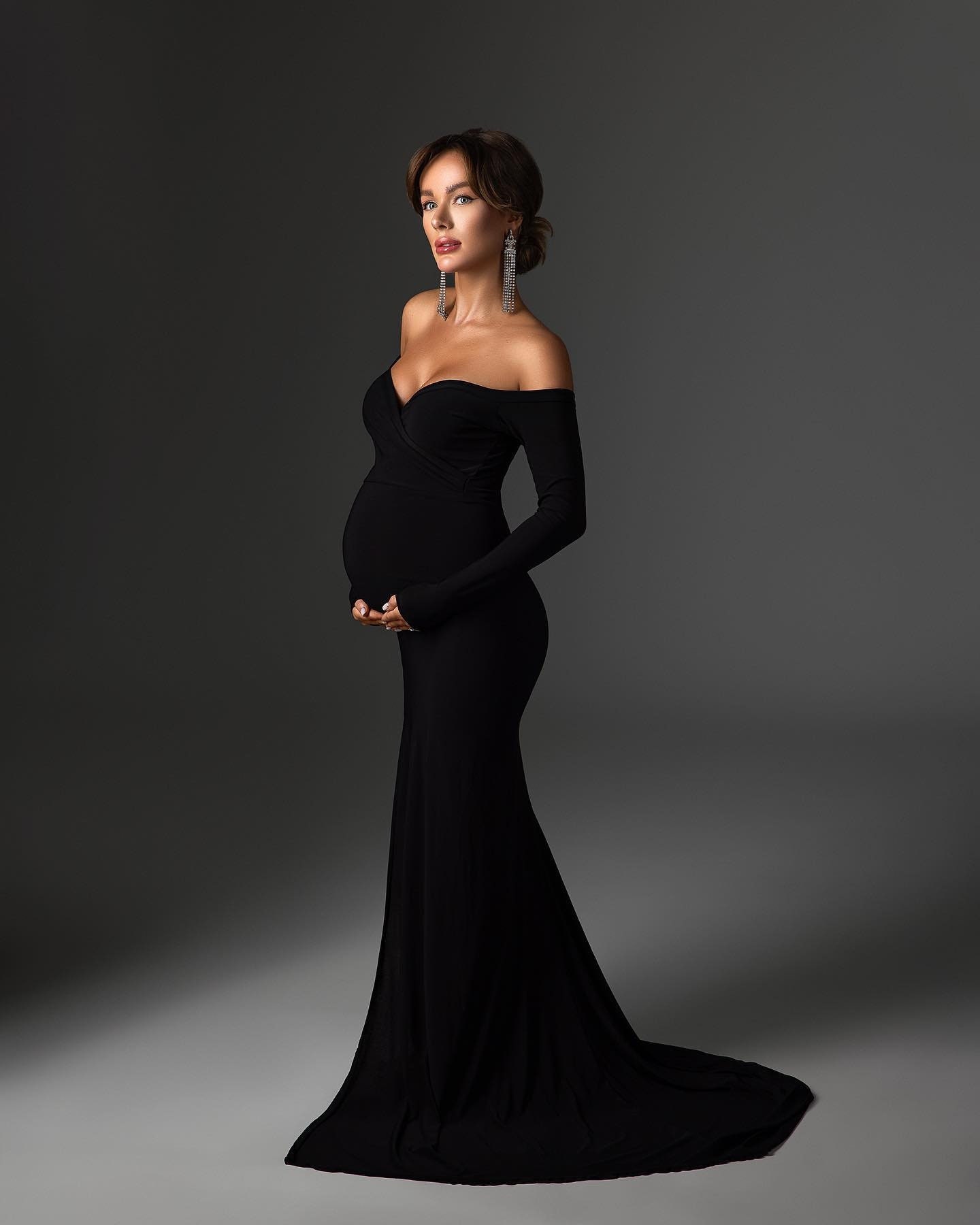 black tie maternity dress