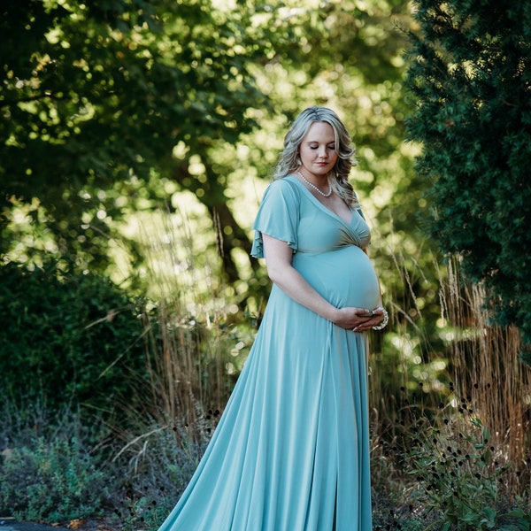 Pink Maternity Dress Etsy