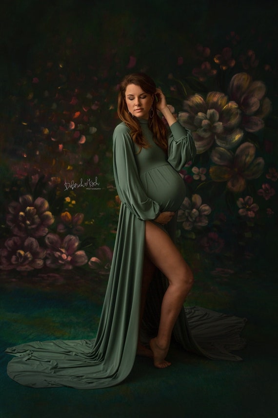 maternity green dresses