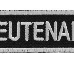 Lieutenant Funny Iron on Patch  Authentic Funny Biker Patches