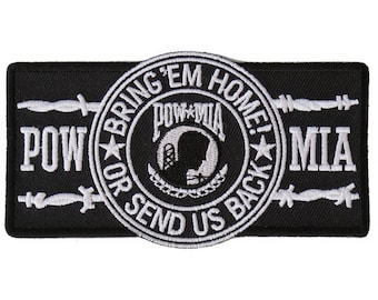 POW MIA Leve-os para casa ou envie-nos de volta patches de motociclista autênticos