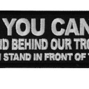 Patch termocolante bordado das tropas patrióticas