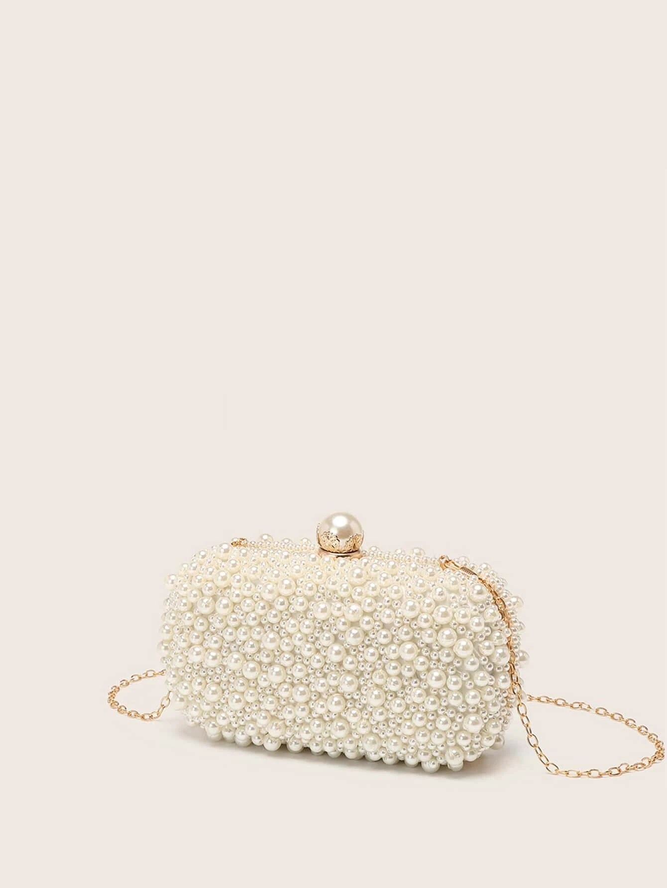 gold pearl clutch