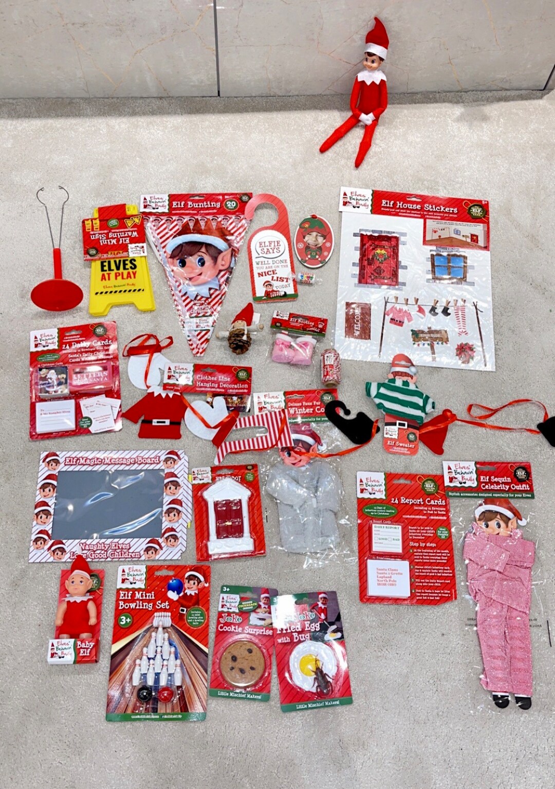 Elf Prop Kit Christmas Elf Doll Dress Up, Elf Doll Clothes Elf Outfit