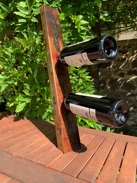 Balancing Wine Bottle Holder Etsy