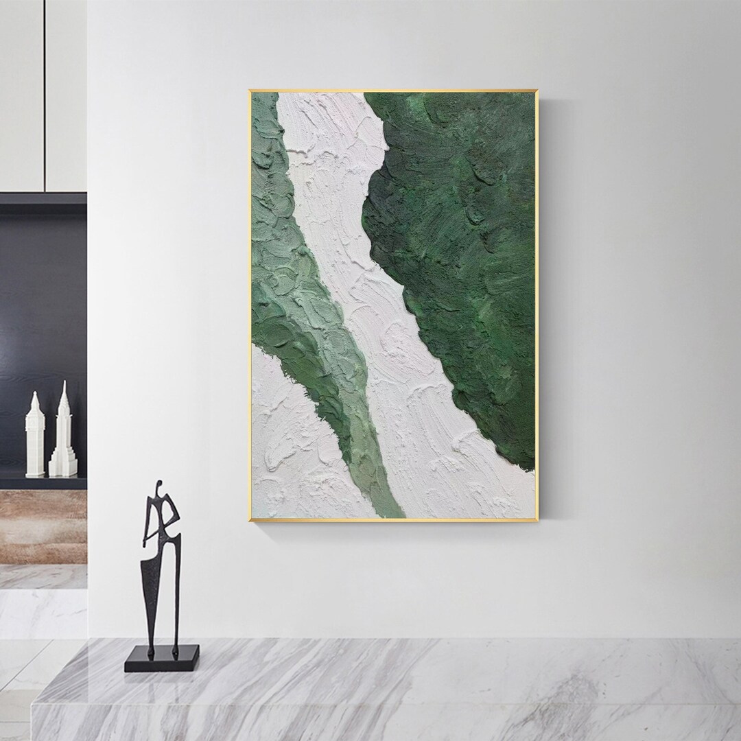 Illustration of Green And White Textured Wall Color Schemes