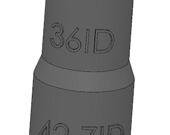Vacuum Adapter 42.7mm to 36mm 42.7ID 36ID – Dust Collector Hose Fitting for Shop Vacs, Table Saws, Woodworking, Miter Saws, Dust Extraction