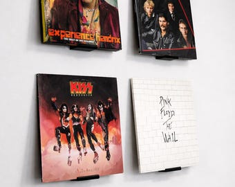 Mensola da parete per dischi in vinile / Espositore per LP / Porta album / Supporto galleggiante per dischi / Decorazione musicale minimalista