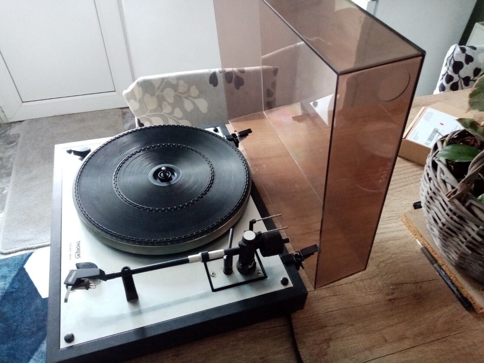 Thorens TD-160, 145, 165 Dust Cover Hinge Repair Kit Reinforcers For Turntable E