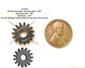 Hp officejet 7500a 6000 gear replacement 2 pieces