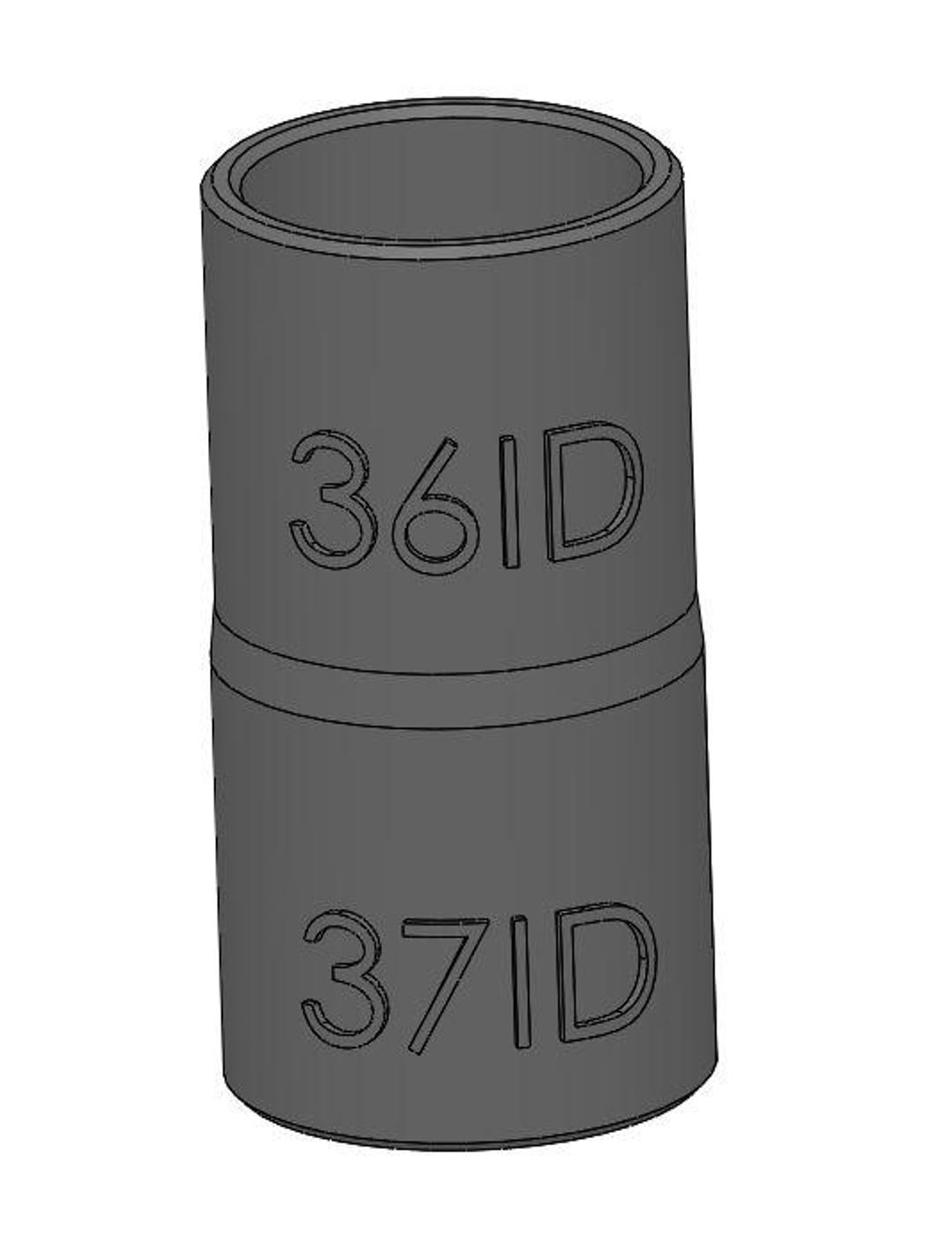Vacuum Adapter 37mm to 36mm 37ID 36ID – Dust Collector Hose Fitting for ...