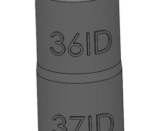 Vacuum Adapter 37mm to 36mm 37ID 36ID – Dust Collector Hose Fitting for Shop Vacs, Table Saws, Woodworking, Miter Saws, Dust Extraction