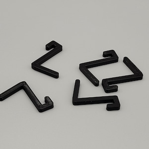 Pegboard Hook Set for IKEA Skadis – Set of 5 Angled Peg Mounts for Tools, Rulers & Accessories – Strong, Secure Fit