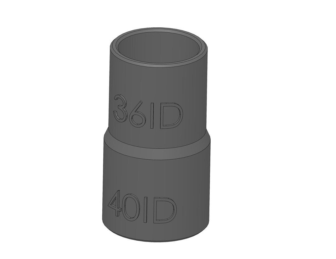 Vacuum Adapter 40mm to 36mm 40ID 36ID – Dust Collector Hose Fitting for ...