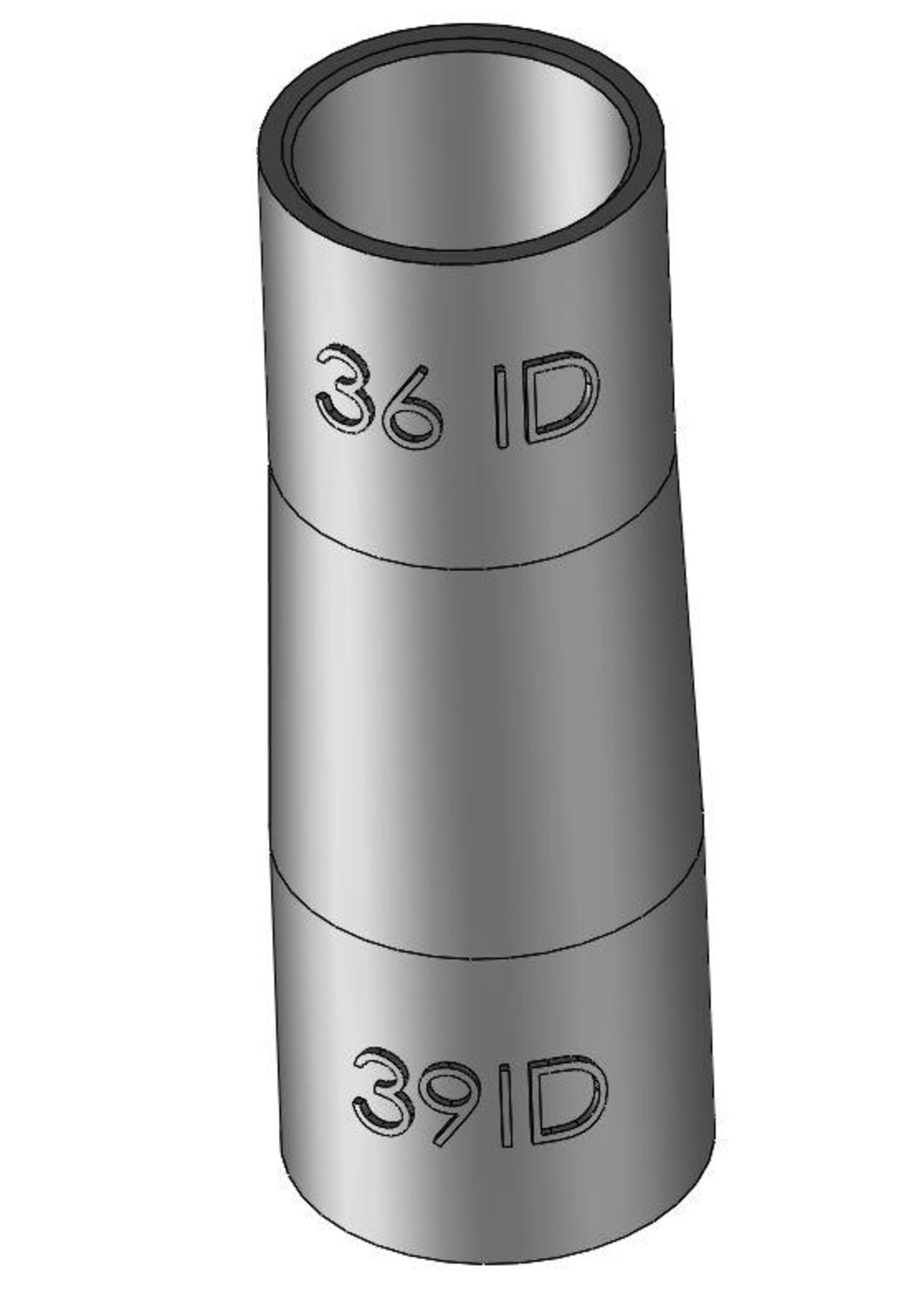 Vacuum Adapter 39mm to 36mm 39ID 36ID – Dust Collector Hose Fitting for ...