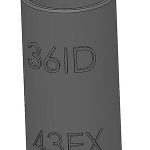 Vacuum Adapter 43mm to 36mm 43EX 36ID – Dust Collector Hose Fitting for Shop Vacs, Table Saws, Woodworking, Miter Saws, Dust Extraction