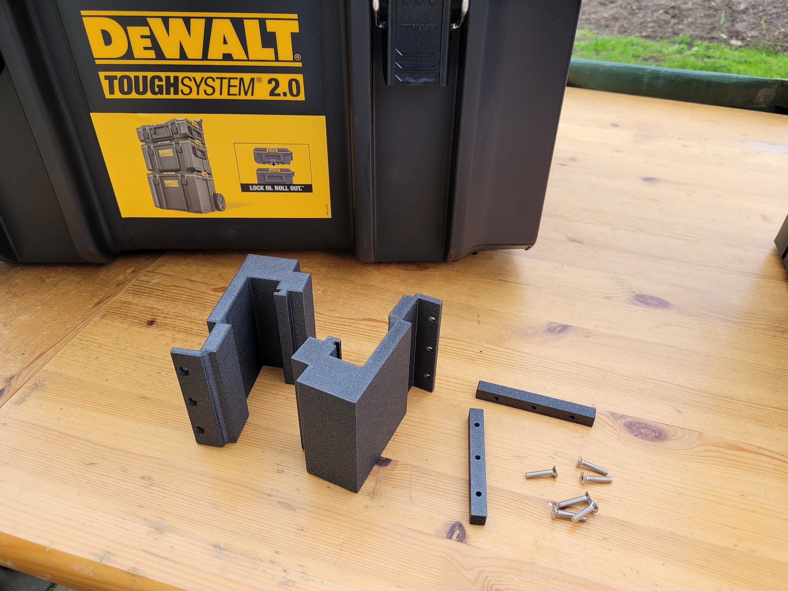Tstack Adapter Dewalt Tstak and Stanley Fatmax to Dewalt Toughsystem 2.0 and 1.0 Mount ...