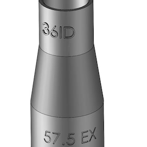 Vacuum Adapter 57.5mm to 36mm 57.5EX 36ID – Dust Collector Hose Fitting for Shop Vacs, Table Saws, Woodworking, Miter Saws, Dust Extraction