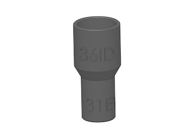 Vacuum Adapter 31mm to 36mm 31EX 36ID – Dust Collector Hose Fitting for Shop Vacs, Table Saws, Woodworking, Miter Saws, Dust Extraction