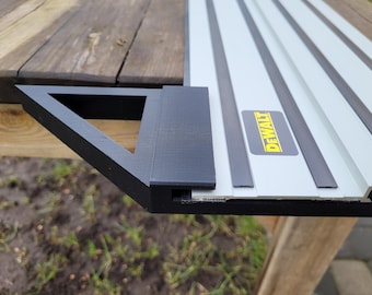 Track rail square fence for Dewalt rails