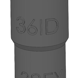 Vacuum Adapter 38mm to 36mm 38EX 36ID – Dust Collector Hose Fitting for Shop Vacs, Table Saws, Woodworking, Miter Saws, Dust Extraction