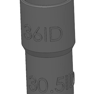 Vacuum Adapter 30.5mm to 36mm 30.5ID 36ID – Dust Collector Hose Fitting for Shop Vacs, Table Saws, Woodworking, Miter Saws, Dust Extraction
