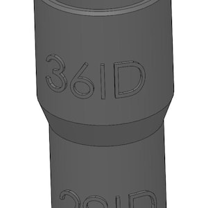 Vacuum Adapter 29mm to 36mm 29ID 36ID – Dust Collector Hose Fitting for Shop Vacs, Table Saws, Woodworking, Miter Saws, Dust Extraction