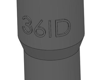 Adapter für Staubsauger 29mm auf 36mm 29ID 36ID - Staubsauger-Schlauchzubehör für Werkstatt-Sägen, Tischkreissägen, Gehrungssägen, Staubabsaugung