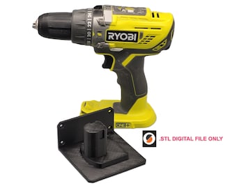 Ryobi ONE+ Wall Mount STL File | 3D Print Tool Holder | Instant Download