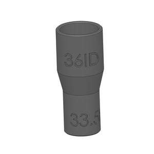 Vacuum Adapter 33.5mm to 36mm 33.5EX 36ID – Dust Collector Hose Fitting for Shop Vacs, Table Saws, Woodworking, Miter Saws, Dust Extraction