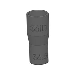 Vacuum Adapter 36.5mm to 36mm 36.5EX 36ID – Dust Collector Hose Fitting for Shop Vacs, Table Saws, Woodworking, Miter Saws, Dust Extraction