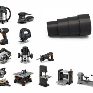 Termoplastyczny adapter redukcyjny 24–38 mm do węży próżniowych i elektronarzędzi