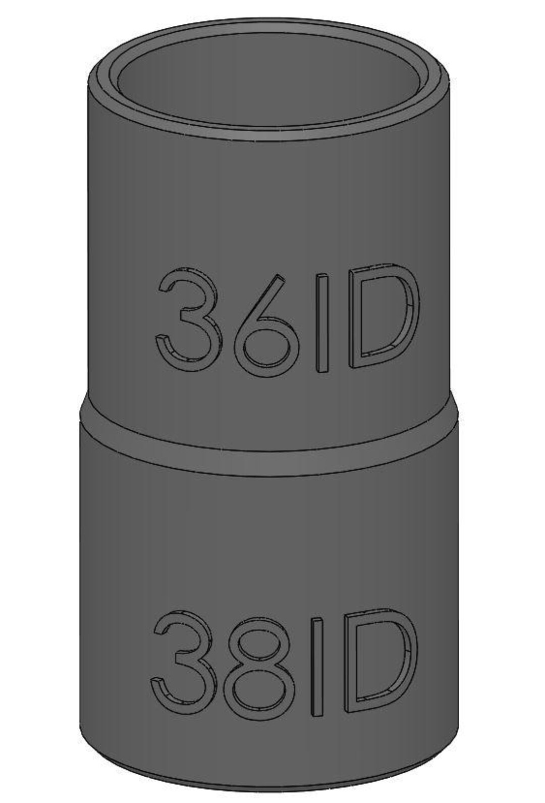 Vacuum Adapter 38mm to 36mm 38ID 36ID – Dust Collector Hose Fitting for ...